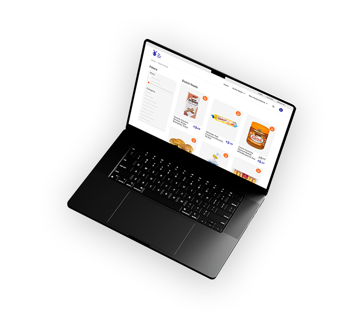 Dutch store Mockup Laptop